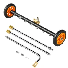 Uimoso 24" Pressure Washer Undercarriage Cleaner 4000 PSI with 2 Extended Wands