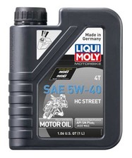 Liqui Moly 5W-40 4T HC Street Engine Oil 1L (20412) 126.17 per gallon