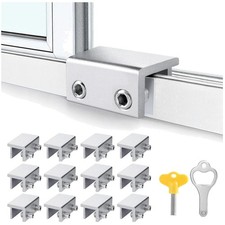 Sliding Window Locks 12 Pack Key Lock Easy Installation