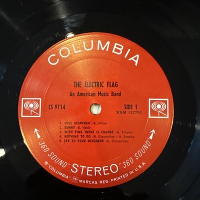 The Electric Flag 1968 Columbia CS 9714 Vinyl Lp PreOwned VG+