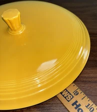 Vintage Fiesta Ware Yellow Casserole Lid Only Fiestaware 8.5” / 7.5” Interior