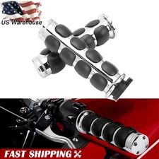 For Harley Softail Heritage Classic Pair Motorcycle 1" Handle Bar Hand Grips US