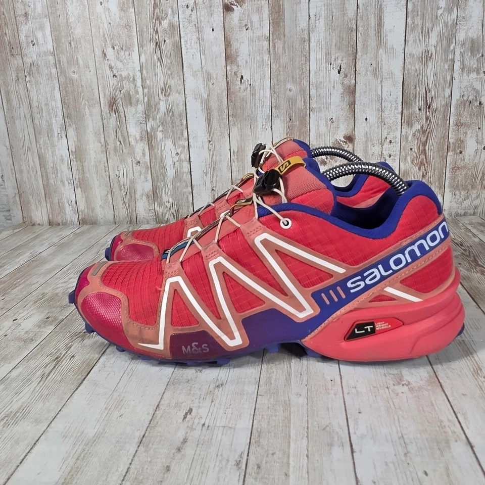 Salomon Speedcross 3 Women's Trail Running Shoes Sneakers Pink Purple Size 8 - Image 2 of 4