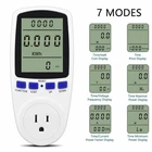 LCD Digital Outlet Power Meter Energy Monitor Volt Watt Electricity Usage Tester