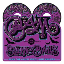 Slime Balls X Bam Margera Guest Og Slime Black 60mm 78a Skateboard Wheels