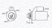 Magneti Marelli Anlasser Starter 063721377010 12V FüR Ford Max WA6 Mondeo 4 BA7