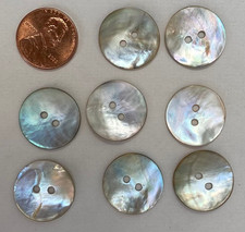 Mother of Pearl Shell Button 3/4",  .75", 19mm 30L Akoya Agoya MOP Vintage Lots
