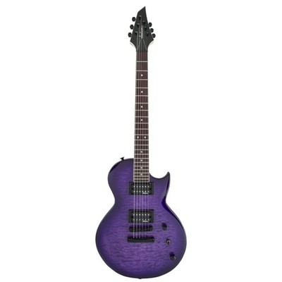 Jackson JS22Q  Monarkh SC Transparent Purple Burst - Single Cut E-Gitarre