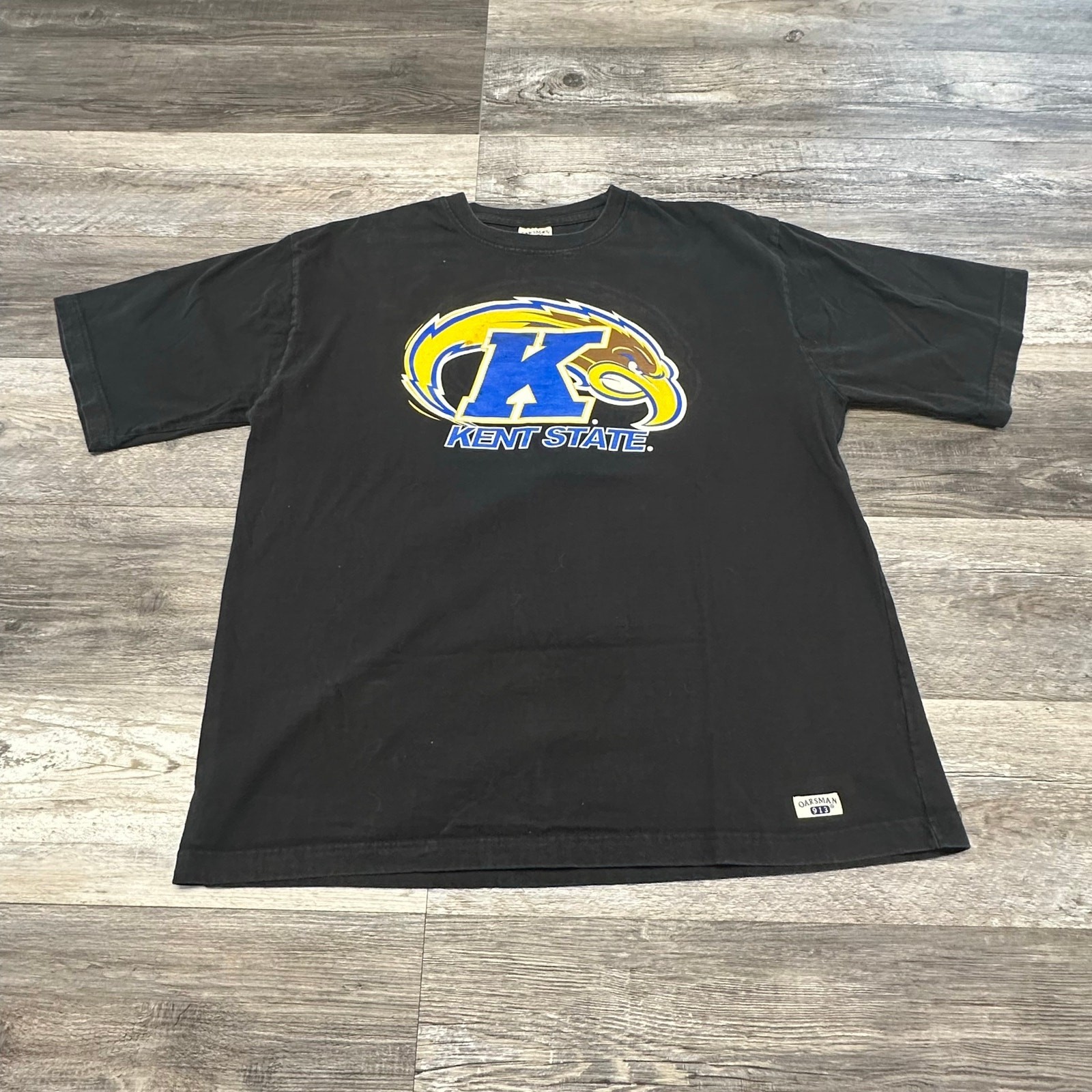 FILA T shirt vintage anni 90 Remi Kent State Gol Flashes nera uomo XL pesante