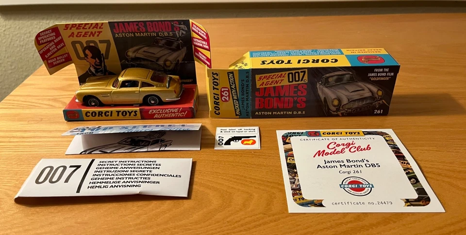 Corgi 261 James Bond Aston Martin DB5 Goldfinger Reissue - New in Box - Image 3 of 3