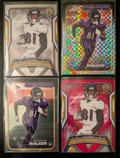 4-card Devontez Walker rookie lot: incls. #ed /199