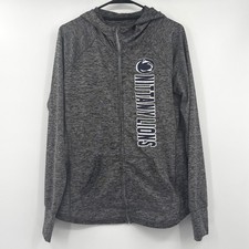 G-III 4Her Penn State Nittany Lions Full Zip Hoodie Gray Space Dye Womens Large
