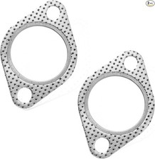 2-Pack 2 Inch 2-Bolt Exhaust Flange Gasket Set, High Temperature Standard Manifo