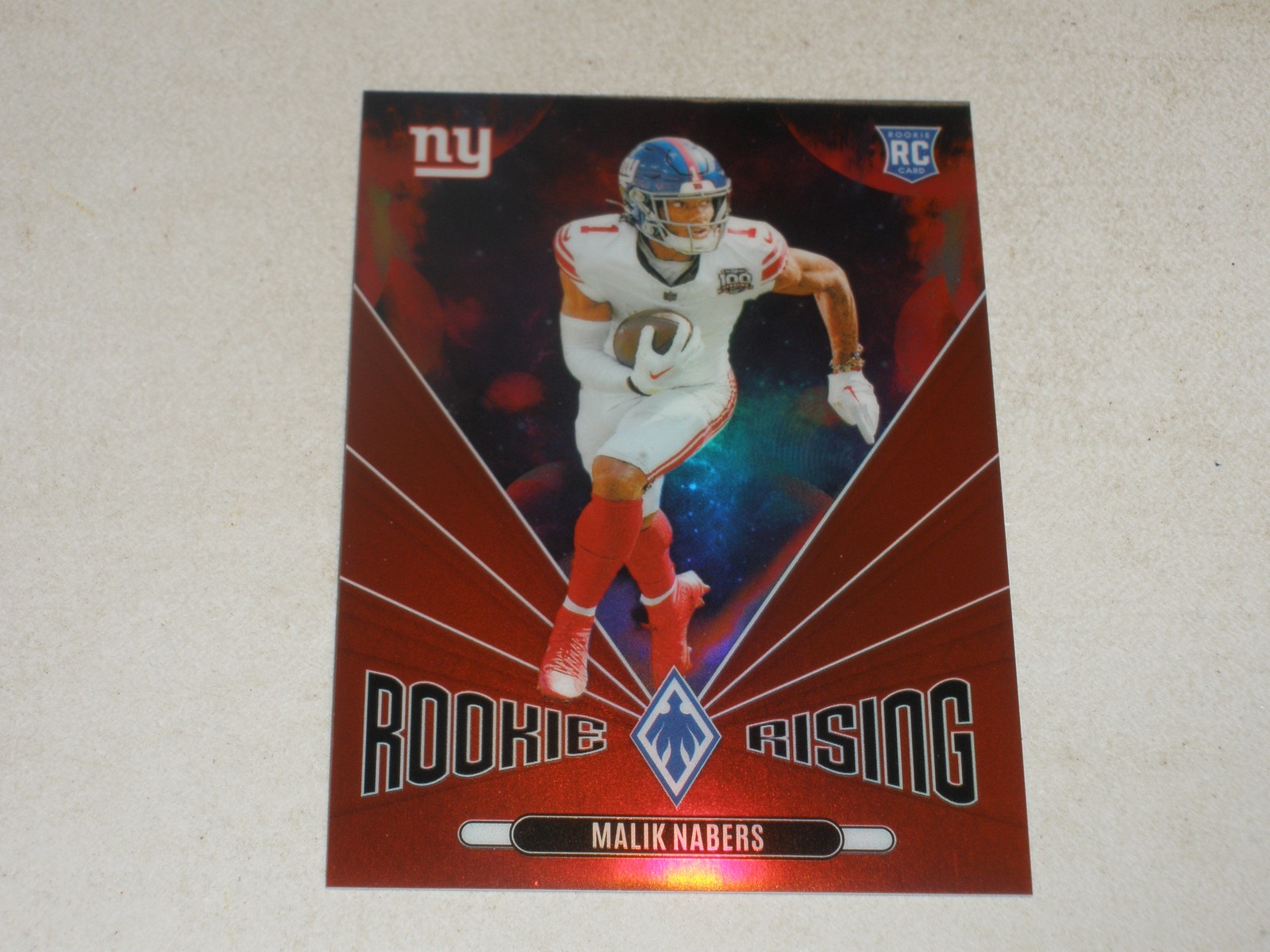2024 Panini Phoenix Rookie Rising Red Prizm #MNS Malik Nabers 84/99 RC