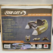 OUTCAST FISH CAT 4 LCS Fishing Float Tube NEW & SEALED - Olive Green  - Angler