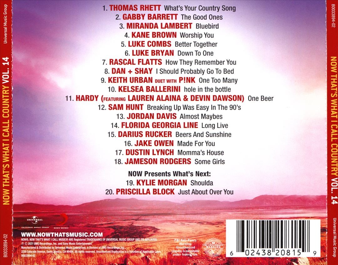 Various Artists Now Country, Vol. 14 New Cd