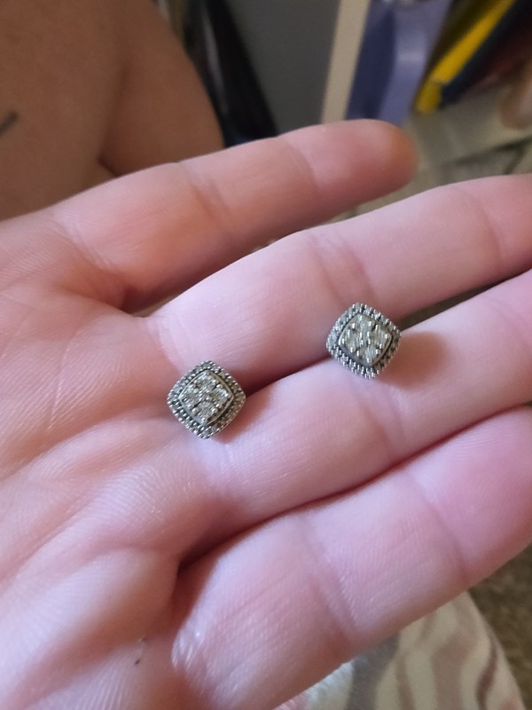 Sterling Silver 925 Round CZ Halo Pierced Stud Earrings Classic Bridal