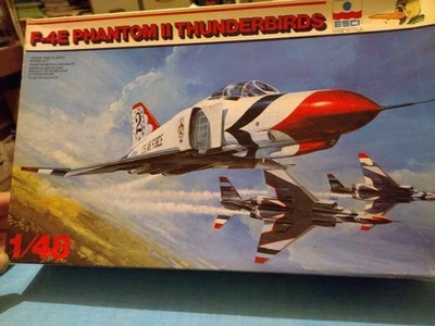 1/48 ESCI F-4e Phantom 2 Thunderbirds Sous Blister Année 79 - Photo 1/4