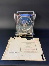 Zz ATMOS Uhr JLC Kaliber 519 | Malachitgrünes Zifferblatt | Nickel & Platin