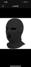 Winter Ski Face Mask 3 Three Hole Balaclava Hood Beanie Tactical Warm Black Hat