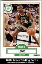 1990-91 Fleer Reggie Lewis #11 Boston Celtics NBA Basketball