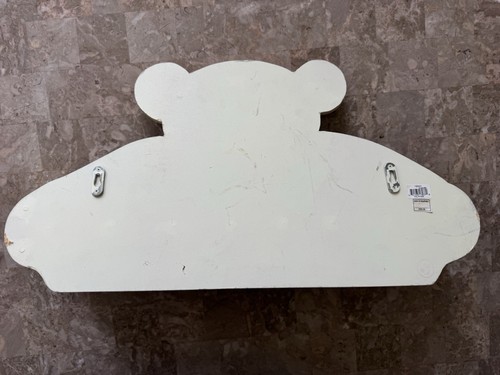 Vintage Wooden 3D Teddy Bear Wall Shelf Kids Room Whimsical Play - Picture 6 of 11