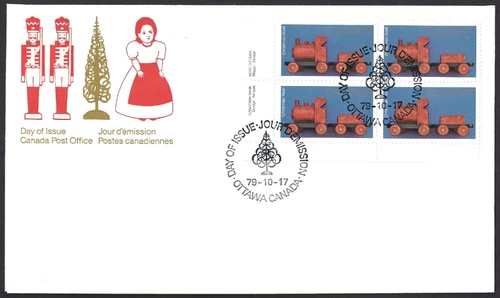 🍁Canada  #839 LLpb   "CHRISTMAS ANTQUE TOYS"   Brand New  1979 First Day Cover