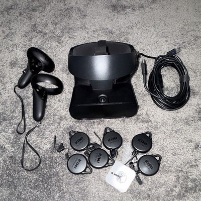 Oculus Rift S PC VR Headset Black w/ 2 Motion Controllers & Pulley Cable System