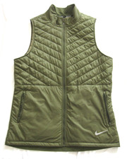 Nike AeroLayer Men  Running Vest Olive Green Puffer Sz L Gorpcore Outdoor(MJ94)