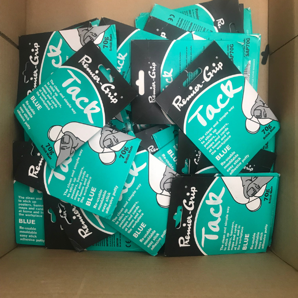 48x Premier Grip Tack Blue Adhesive Putty 70g *Job Lot* eBay