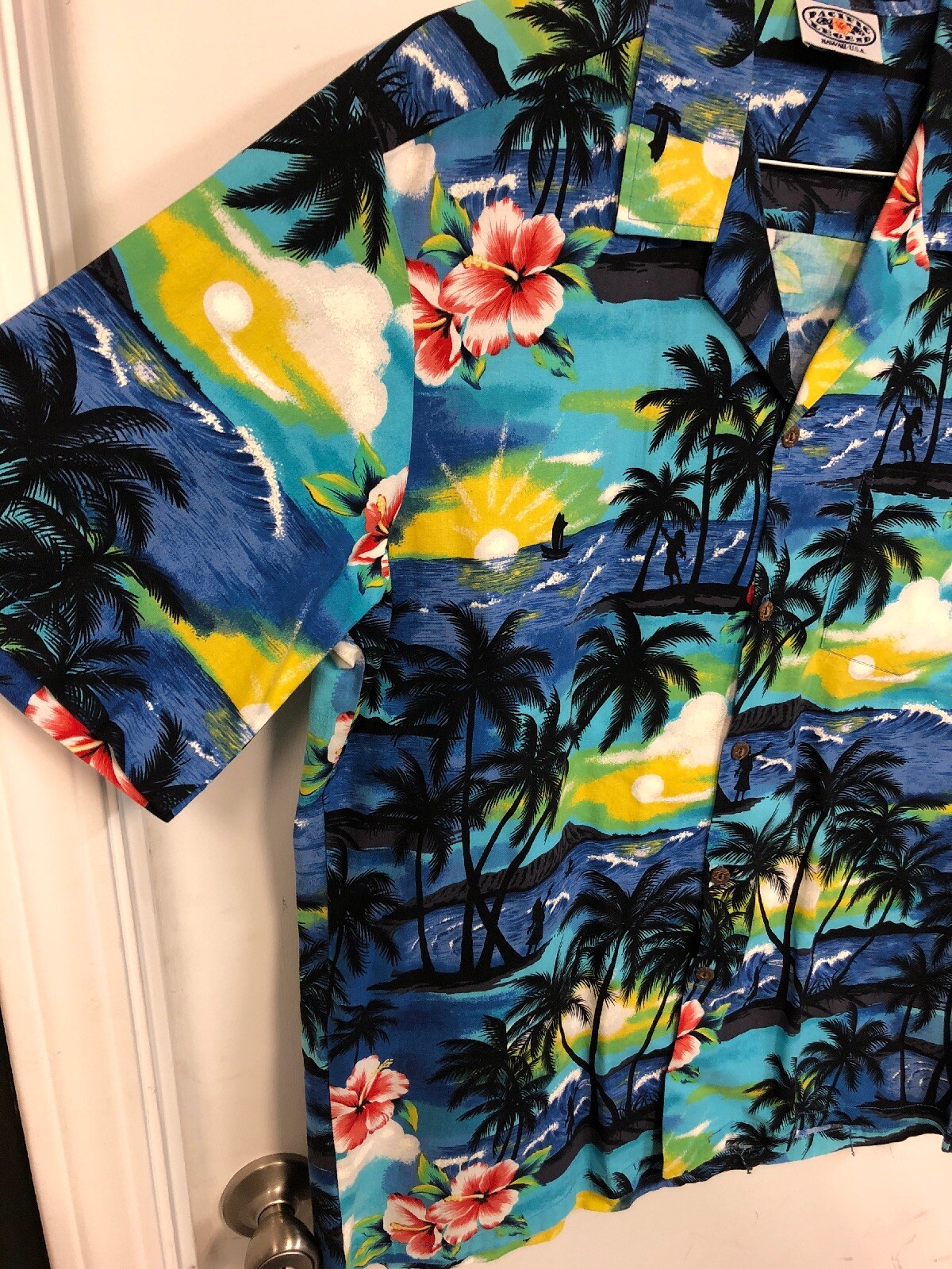 Vintage Pacific Legend Men’s Hawaiian Shirt Size Larg… Gem