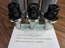 3 CAT40-ER25-2.76" COLLET CHUCKS balanced to G6.3/15000RPM    Tool Holder Set
