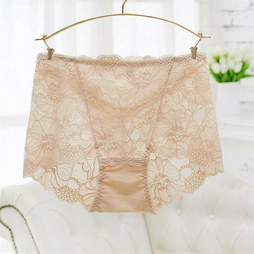 Damen-Spitzenhöschen nahtlos sexy Unterwäsche hohe Taille Schlüpfer Dessous weiblich USA - Bild 17 von 32