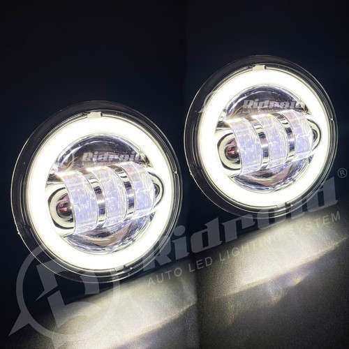 7" inch LED DRL Headlight + Passing Lights For Harley Davidson Touring Road King - Picture 20 of 24