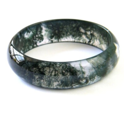 Natur Moos Achat Armband Edelstein Schmuck Heilung für Frau Bestes Geschenk 