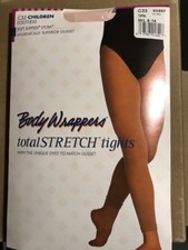BodyWrappers CHILD C33 Total Stretch Footless Tights in Jazzy Tan JTN