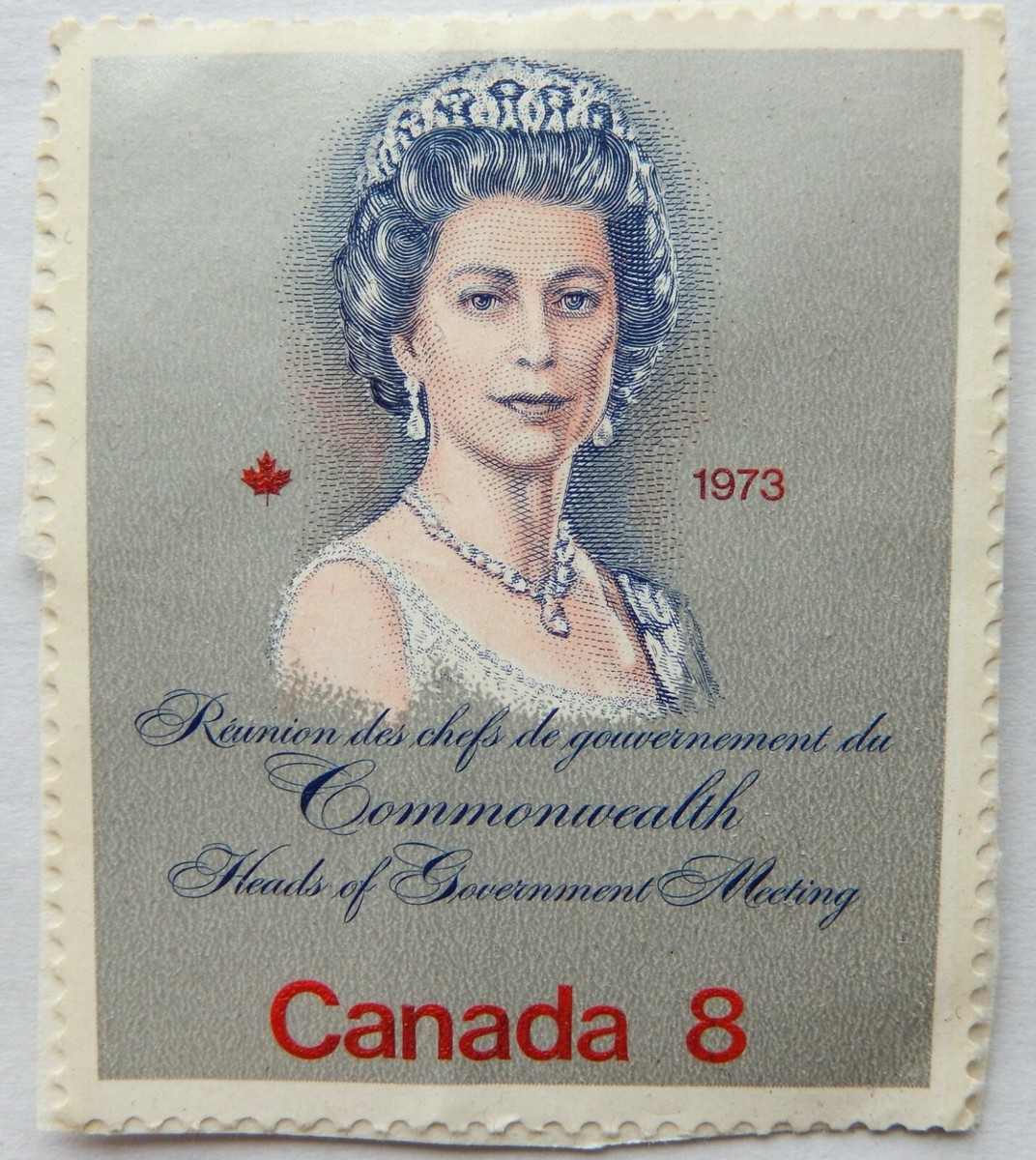 Stamp Canada Postage 8 Cents 1973 Commonwealth Heads of Govt