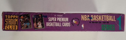 1993-94 Topps Stadium Club NBA Basketball ungeöffnete Wachsbox Serie 1 NEU - Bild 2 von 7