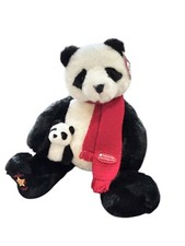 NWT GUND Wish Bear 23" Plush Panda Mom & Baby Cub Smithsonian wish 2001 bear