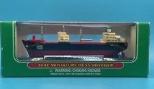 Vintage HESS Miniature Hess Voyager Tanker Ship New in box 2002