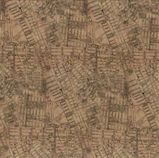 Free Spirit - Palette Neutral By Tim Holtz - Map - Neutral, Fabric BTY