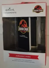 Hallmark Indiana Jurassic Park VHS Christmas Tree Ornament, new & unopened