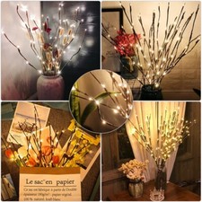 20LED Willow Twig Lights Light Up Branch Tree Branches Party Festival Home Decor