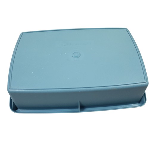 Tupperware Tuppercraft Storage Container 767-1 Blue Stow N Go w Lid Made In USA - Picture 10 of 10