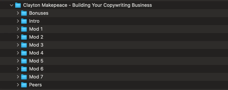 Clayton Makepeace Copywriting Courses! This is the Makepeace VAULT!! OOP/OOC - Image 4 of 4