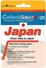 $20 Callers Select Japan Prepaid Phone Card for International Long Distance Call