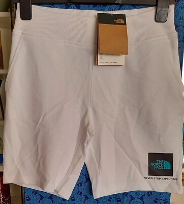 The North Face Drew Fine Box Logo Junior Shorts in White, Kid's