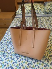 BORSA DONNA CALVIN KLEIN CK SHOPPER GRANDE CON MANICI E POCHETTE