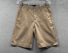 Volcom Shorts Youth 29 Brown Chino Cotton Blend Skater Skateboard 29x9 Boys NEW