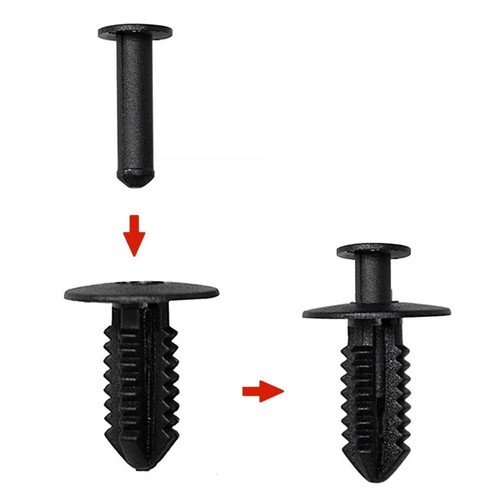 100 piezas para Mercedes Benz guardabarros forro sujetador remache retenedor clips 1249900492 - Imagen 9 de 12